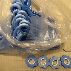 ベランダ干しセット(ハンガーとばないくん20本+伸縮アルミ物干し...