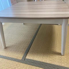 【ほぼ新品】ホワイトウォッシュコタツの画像