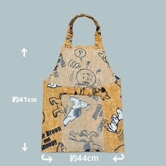 ひとりで着られる キッズエプロン　巾着袋付き ハンドメイド お手伝い 入園準備　ままごとの画像