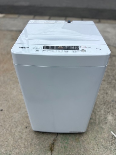 ⭐︎a225ハイセンス　2024年製　 全自動洗濯機　4.5kg