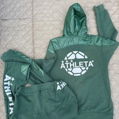「ATHLETA アスレタ 上下セットアップ カフェドブラジル グリーン ジャージ スウェット」 の画像