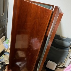 木製三面鏡の画像