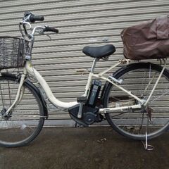 ブリジストン　電動アシスト自転車　アシスタ　26インチ　後ろカゴつき　動作良好の画像