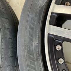 タイヤ付き17インチアルミホイール4本の画像