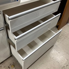 2510-114 キッチンボード ホワイト 中古 汚れありの画像