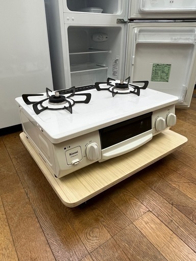 オシャレなホワイト!! 白いガスコンロ リンナイ 都市ガス用 RT34NJHD 2020年 HOWARO  ガステーブル  水なしグリル