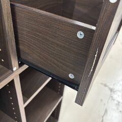 リユースのサカイ栃木店★ジモティ割あり★  本棚 ダークブラウン W113.5×D31×H189 クリーニング済み TC10933の画像
