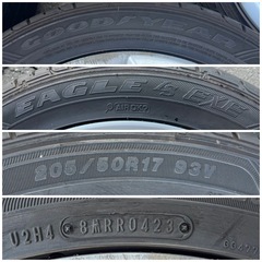 205/50R17 グッドイヤー トヨタ純正ホイール 4本セット
の画像
