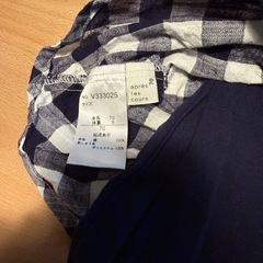 apres les cours チェックロンパース70サイズの画像
