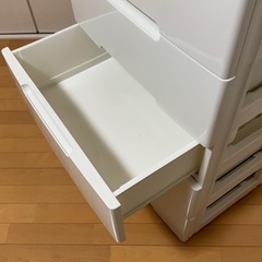 チェスト 5段 白の画像