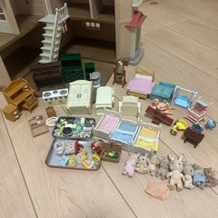 シルバニアファミリー赤い屋根のおうち一式の画像
