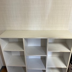 ニトリ 白い本棚の画像