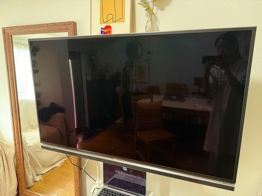 問い合わせのかめさん説明に！SHARP 52インチ キャスター付きテレビスタンドおまけ