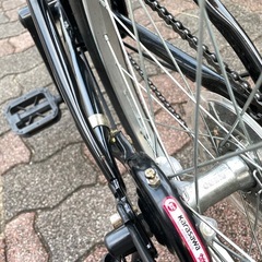 【引取限定】折りたたみ自転車20インチ 6段変速ギア シマノ製 カゴ・鍵付きの画像