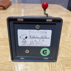 スヌーピーの手回しのオルゴールの画像