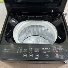 ほぼ未使用☆2025年製☆ヤマダ産☆4.5k☆ブラック色☆激安洗濯機☆の画像