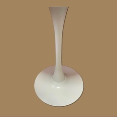カフェテーブル（幅60cm×高さ73.5cm／ホワイト）の画像