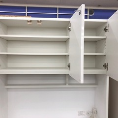 【ドリーム川西店御来店限定】☆ジモティー見たよ♪割引☆ ニトリ ニトリ　3枚扉オープンボード ホワイト クリーニング済み 【99560000022859】の画像