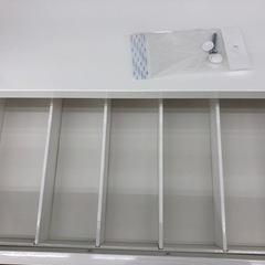 【ドリーム川西店御来店限定】☆ジモティー見たよ♪割引☆ ニトリ ニトリ　3枚扉オープンボード ホワイト クリーニング済み 【99560000022859】の画像