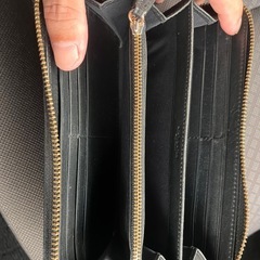 COACH ブラック レザー 長財布の画像