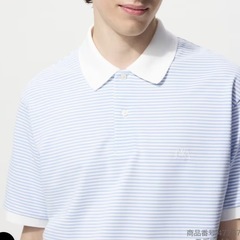 【新品・未開封】UNIQLOユニクロドライカノコボーダーポロシャツ　Ｓサイズ の画像