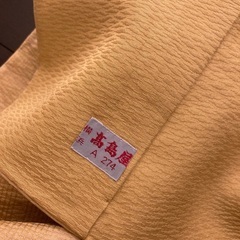 高島屋　ベージュに赤　鶴　振袖の画像