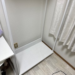 3.4日来れる方3000円‼️ハンガーラック IKEA ホワイト の画像