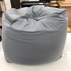 【ドリーム川西店御来店限定】☆ジモティー見たよ♪割引☆ 無印良品 無印良品 ビーズクッション グレー クリーニング済み 【99560000023698】の画像