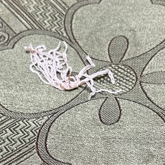 緑色 花柄　刺繍 座布団　5枚セットの画像
