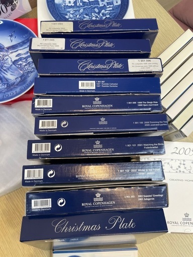 【お得まとめ売り!!】【お値下げ交渉可!!】ロイヤルコペンハーゲン クリスマスプレート 未使用 計28枚 