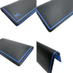 ルイヴィトン M63300 長財布 ブルー×ブラック  LOUIS VUITTON ポルトフォイユ・ブラザ エクリプスの画像