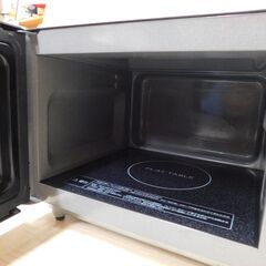 【JM816】Panasonic パナソニック 単機能レンジ フラットタイプ 横開き 22L メタルブラック ヘルツフリー NE-FL221-K 1000Wインバーター 蒸気センサーの画像