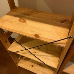 木製　本棚　2つ　カインズ　木製ラック55の画像