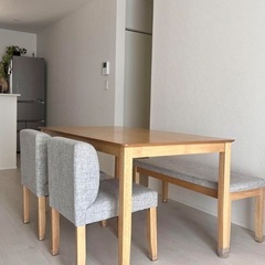 Lowya ダイニングセット 4点の画像