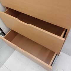 ★リユースのサカイ千葉中央店★  チェスト ナチュラル H90×D40×W79 クリーニング済み TC4836の画像