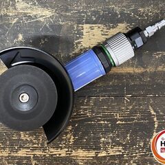 【久留米】【引き取り限定】【未使用品】日東工器 MYTON マイトン MYS-40 空気式サンダー 使用空気圧力:0.6MPa 研磨ディスク(ペーパー)外径:100mm 説明書・箱付の画像