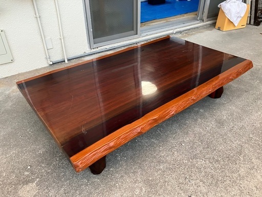 【Y1004】一枚板　天然木　ローテーブル センターテーブル　テーブル　食卓　ダイニングテーブル　座卓