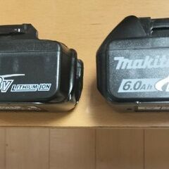 マキタ バッテリー2台の画像