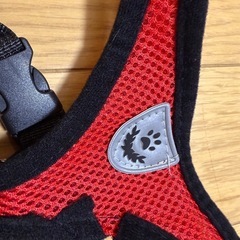 【取引中②】犬用/猫用　ペット用ハーネス　リード　赤　Lサイズ　の画像