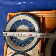 備前焼　大中小皿セットの画像