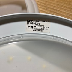 シーリングライト　NEC  22年製　リモコン付の画像