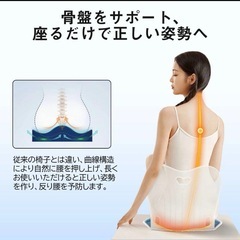 2個セット　姿勢サポート 椅子 骨盤サポートチェア 姿勢矯正 人体工学設計 軽量 猫背改善の画像