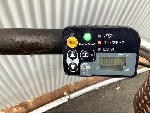 707  パナソニック新機種電動アシスト自転車vivi26インチレッドボディー
