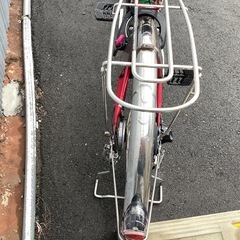 707  パナソニック新機種電動アシスト自転車vivi26インチレッドボディーの画像