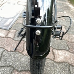 【引取限定】折りたたみ自転車20インチ 6段変速ギア シマノ製 カゴ・鍵付きの画像