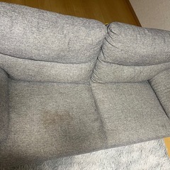 ソファ　ライトグレー　2.5人掛けの画像