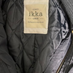 IKKAフード付中綿Lサイズコートの画像
