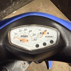 ★支払総額2.4万円★激安バイク続々入荷中！ なんでも買い取ります！ スズキ アドレスV50 青 CA44A 人気のV50！ 4ストインジェクション！ 集中キー！ リアボックス付き！　の画像