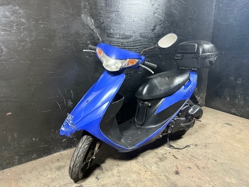 ★支払総額2.4万円★激安バイク続々入荷中！ なんでも買い取ります！ スズキ アドレスV50 青 CA44A 人気のV50！ 4ストインジェクション！ 集中キー！ リアボックス付き！