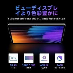 【新品未開封】android16 タブレット 11インチ 20GB+128GB+1TB拡張　ケース付の画像